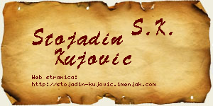 Stojadin Kujović vizit kartica